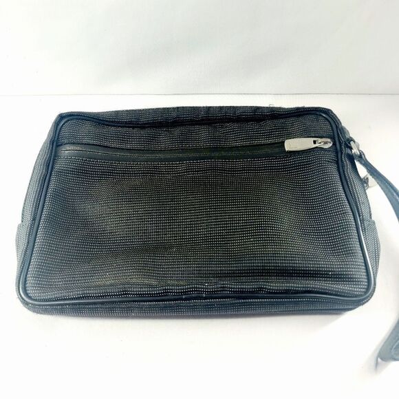 Dunhill Canvas Leather Clutch Bag - Picture 6 of 7